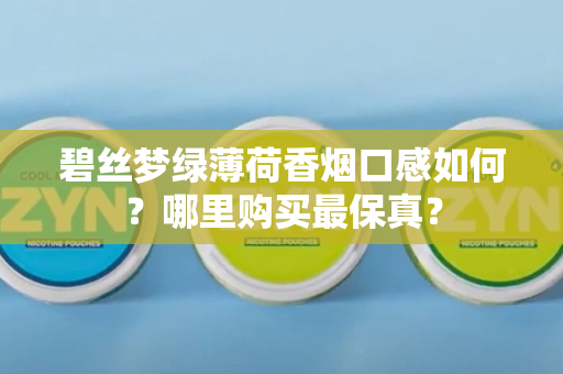 碧丝梦绿薄荷香烟口感如何？哪里购买最保真？